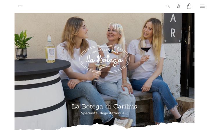 Screenshot of labotegadicarilius.it