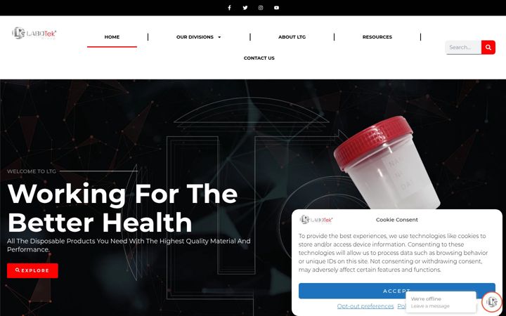 Screenshot of labotekgroup.com