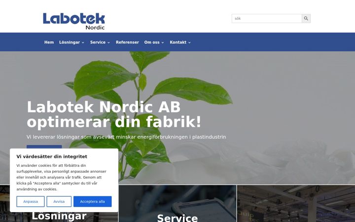 Screenshot of laboteknordic.se