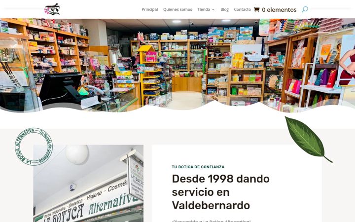 Screenshot of laboticalternativa.com