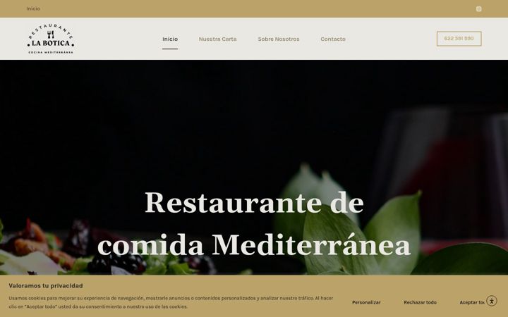 Screenshot of laboticarestaurante.es