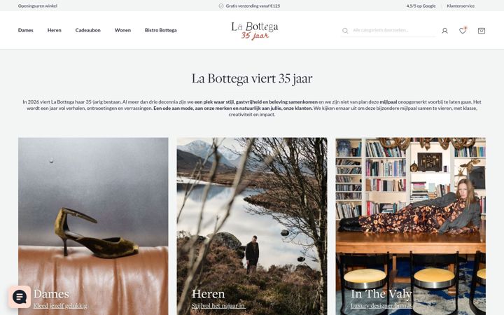 Screenshot of labottega.be