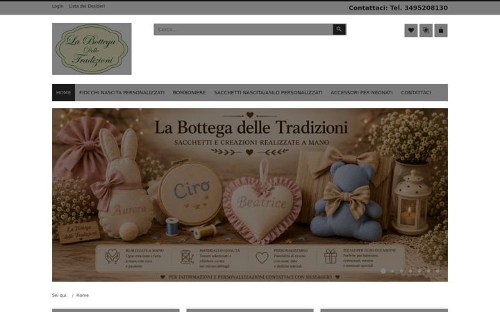 Screenshot of labottegadelletradizioni.it