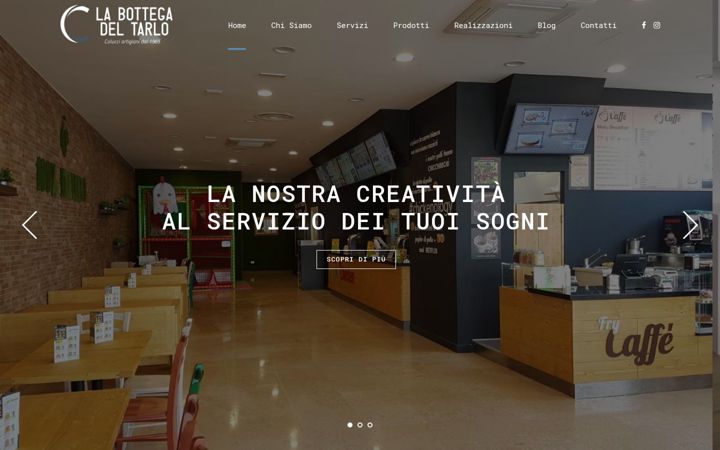 Screenshot of labottegadeltarlo.com