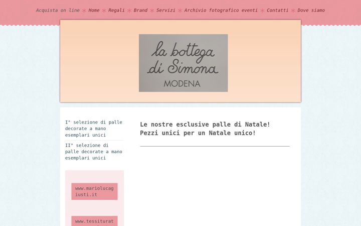 Screenshot of labottegadisimona.com