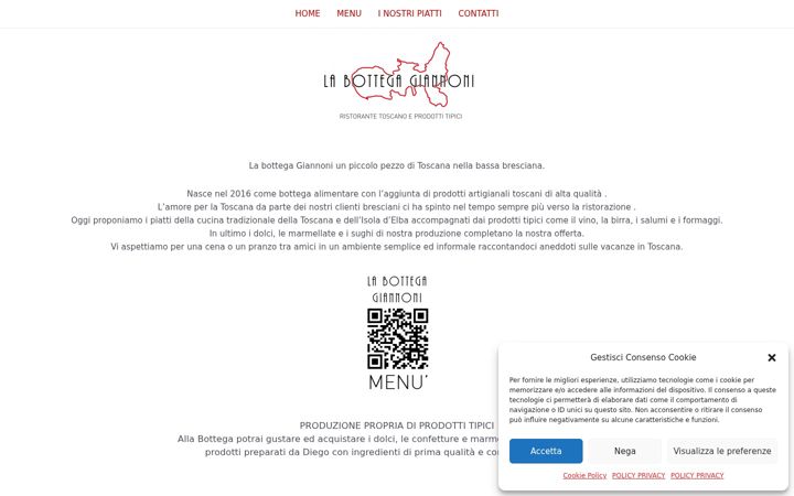 Screenshot of labottegagiannoni.it