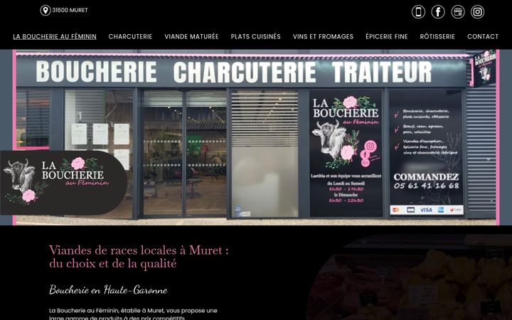 Screenshot of laboucherieaufeminin.fr
