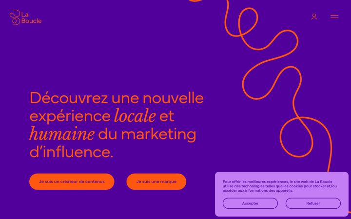 Screenshot of laboucle.eu