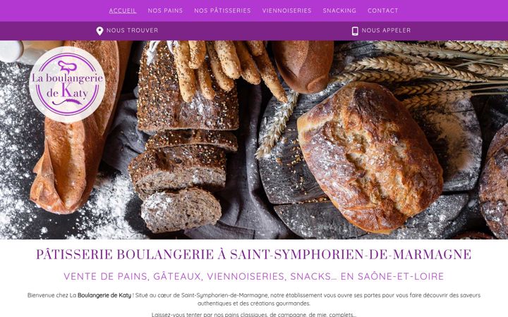 Screenshot of laboulangeriedekaty.fr
