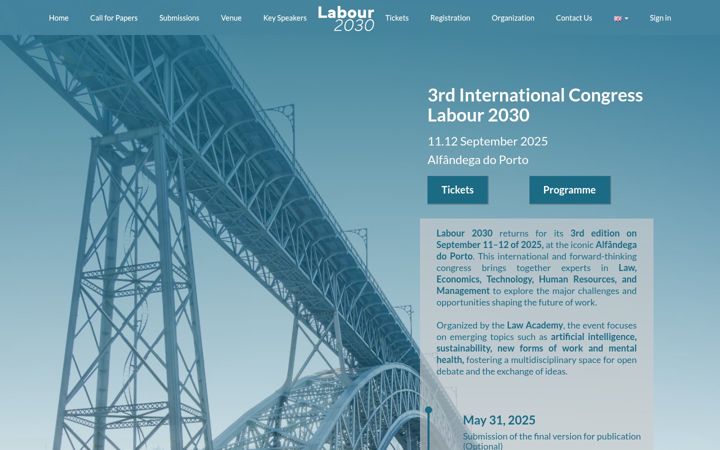 Screenshot of labour2030.eu
