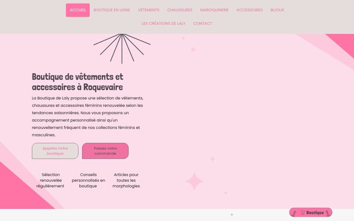 Screenshot of laboutiquedelaly.fr