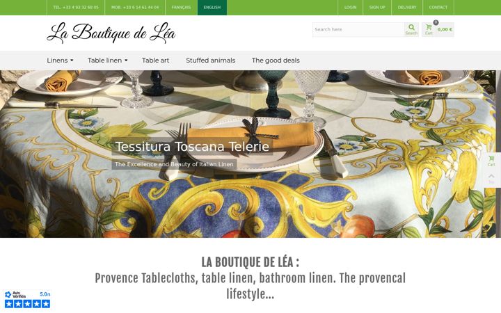 Screenshot of laboutiquedelea.com