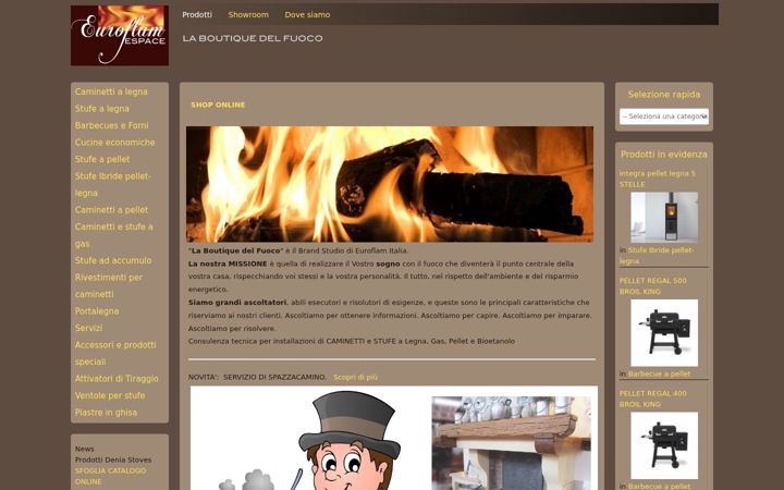 Screenshot of laboutiquedelfuoco.it