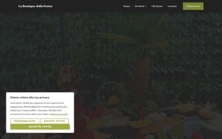 Screenshot of laboutiquedellafrutta.com