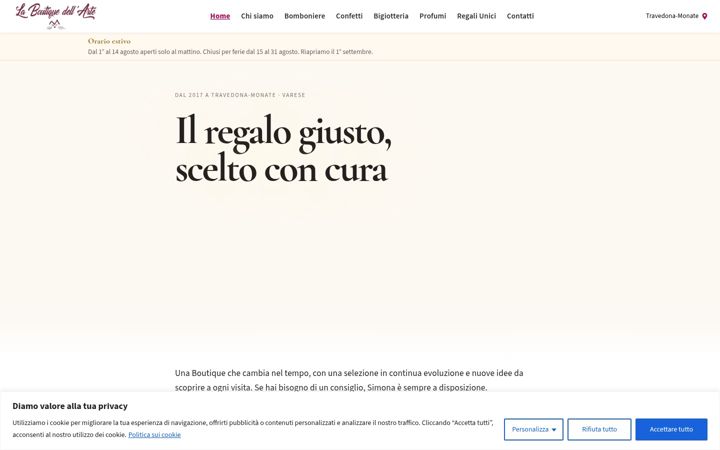 Screenshot of laboutiquedellarte.com