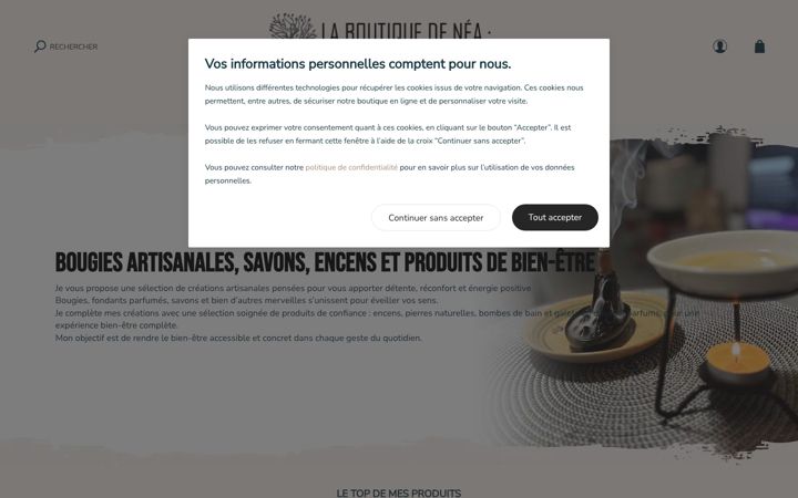 Screenshot of laboutiquedenea.fr