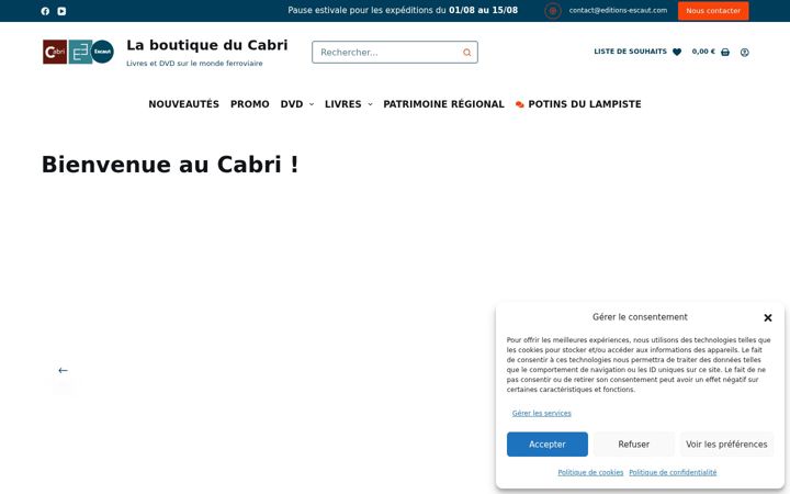 Screenshot of laboutiqueducabri.fr