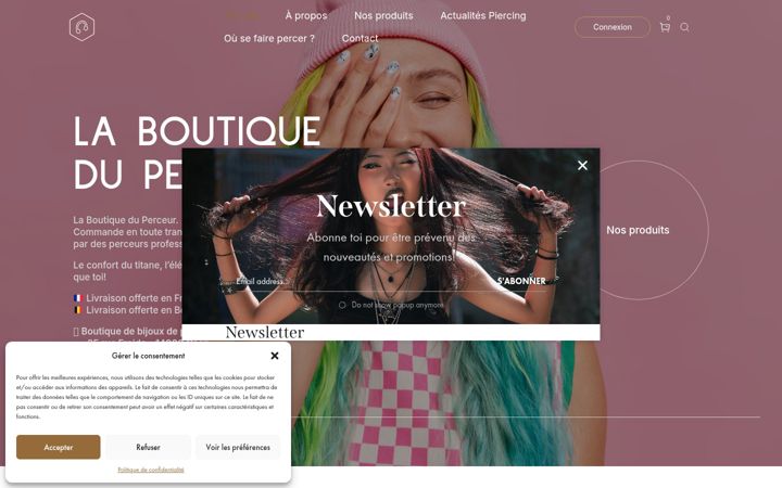 Screenshot of laboutiqueduperceur.fr