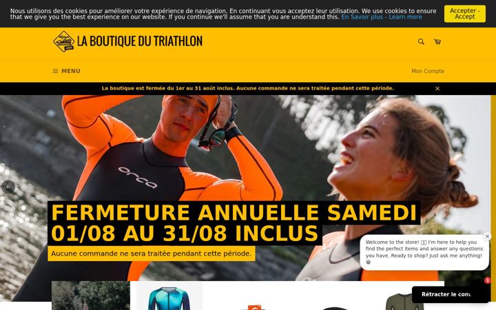 Screenshot of laboutiquedutriathlon.com
