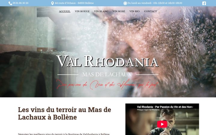 Screenshot of laboutiquevalrhodania.fr