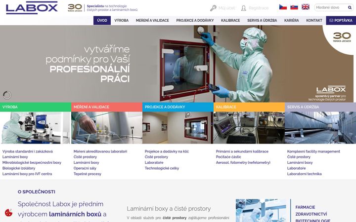 Screenshot of labox.cz