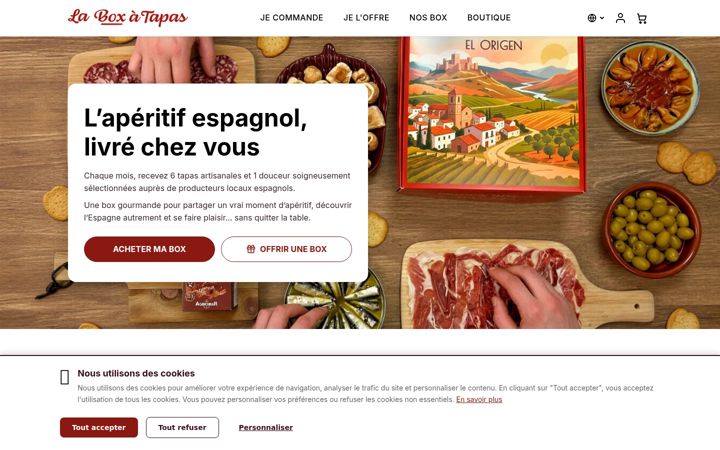 Screenshot of laboxatapas.com