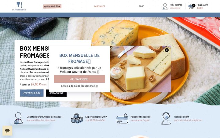 Screenshot of laboxfromage.fr