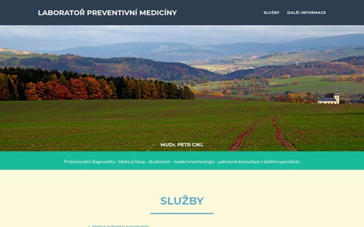 Screenshot of labprevmed.cz