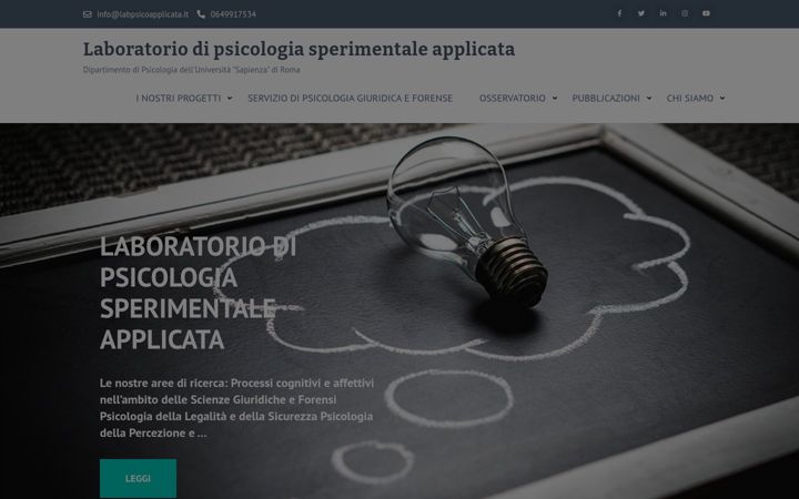 Screenshot of labpsicoapplicata.it