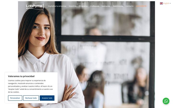 Screenshot of labpymebaleares.com