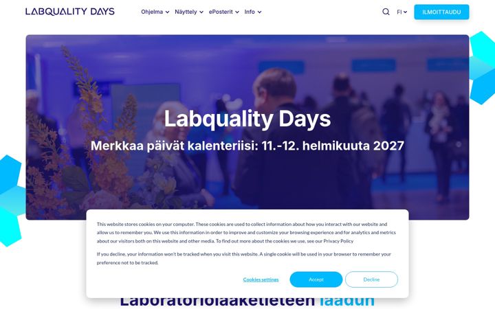 Screenshot of labqualitydays.fi