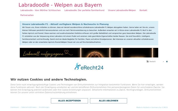 Screenshot of labradoodlebayern.de