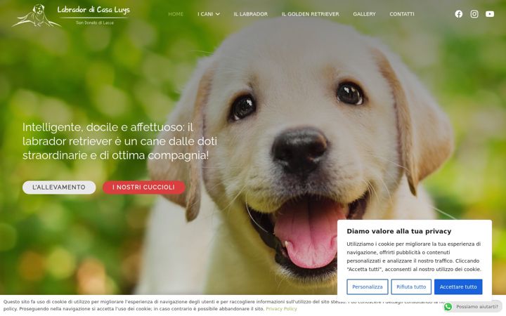 Screenshot of labradordicasaluys.it