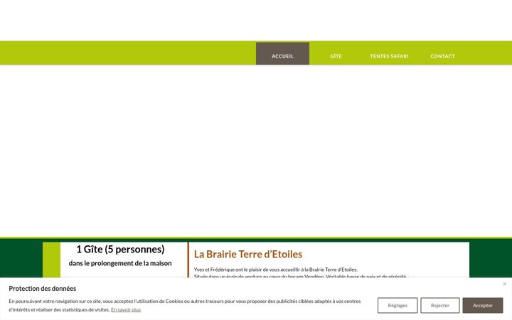 Screenshot of labrairieterredetoiles.com