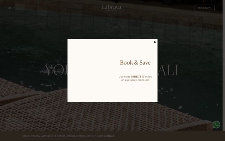 Screenshot of labravabali.com