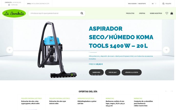 Screenshot of labricobombeta.com