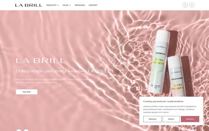 Screenshot of labrillcosmetics.com