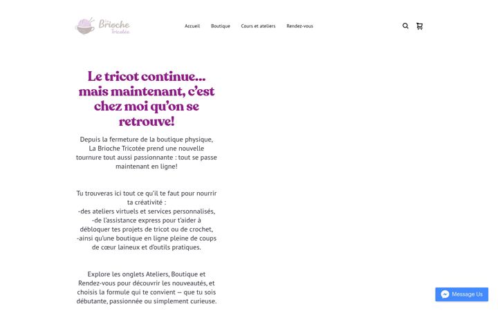 Screenshot of labriochetricote.com