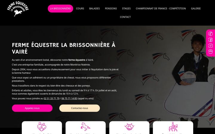 Screenshot of labrissonniere.fr
