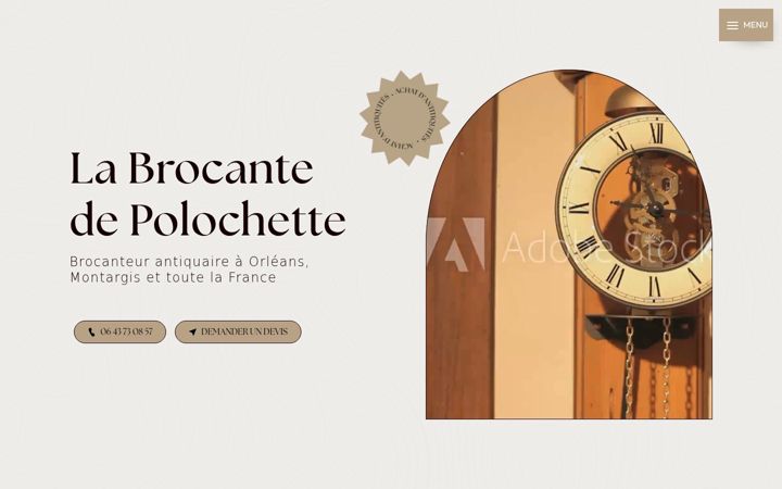Screenshot of labrocantedepolochette.fr