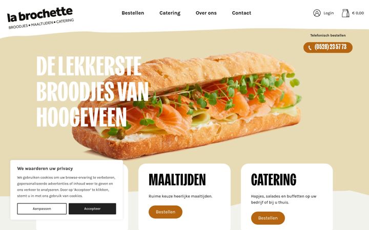 Screenshot of labrochette.nl