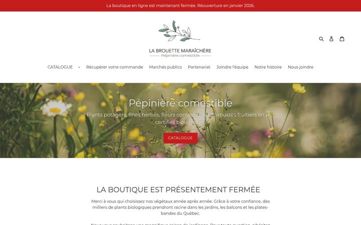 Screenshot of labrouettemaraichere.com