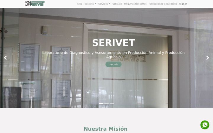 Screenshot of labserivet.com