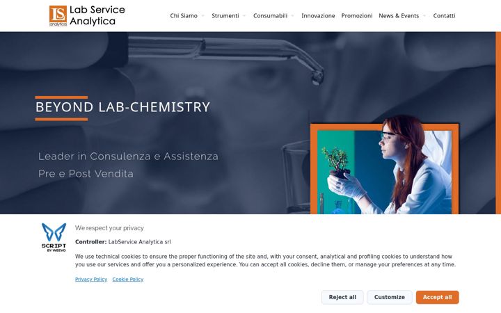 Screenshot of labservice.it