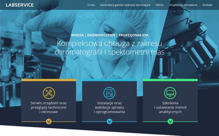Screenshot of labservice.pl