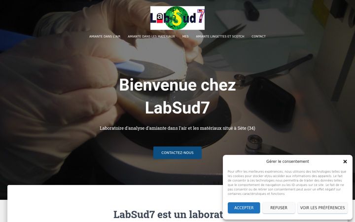 Screenshot of labsud7.fr