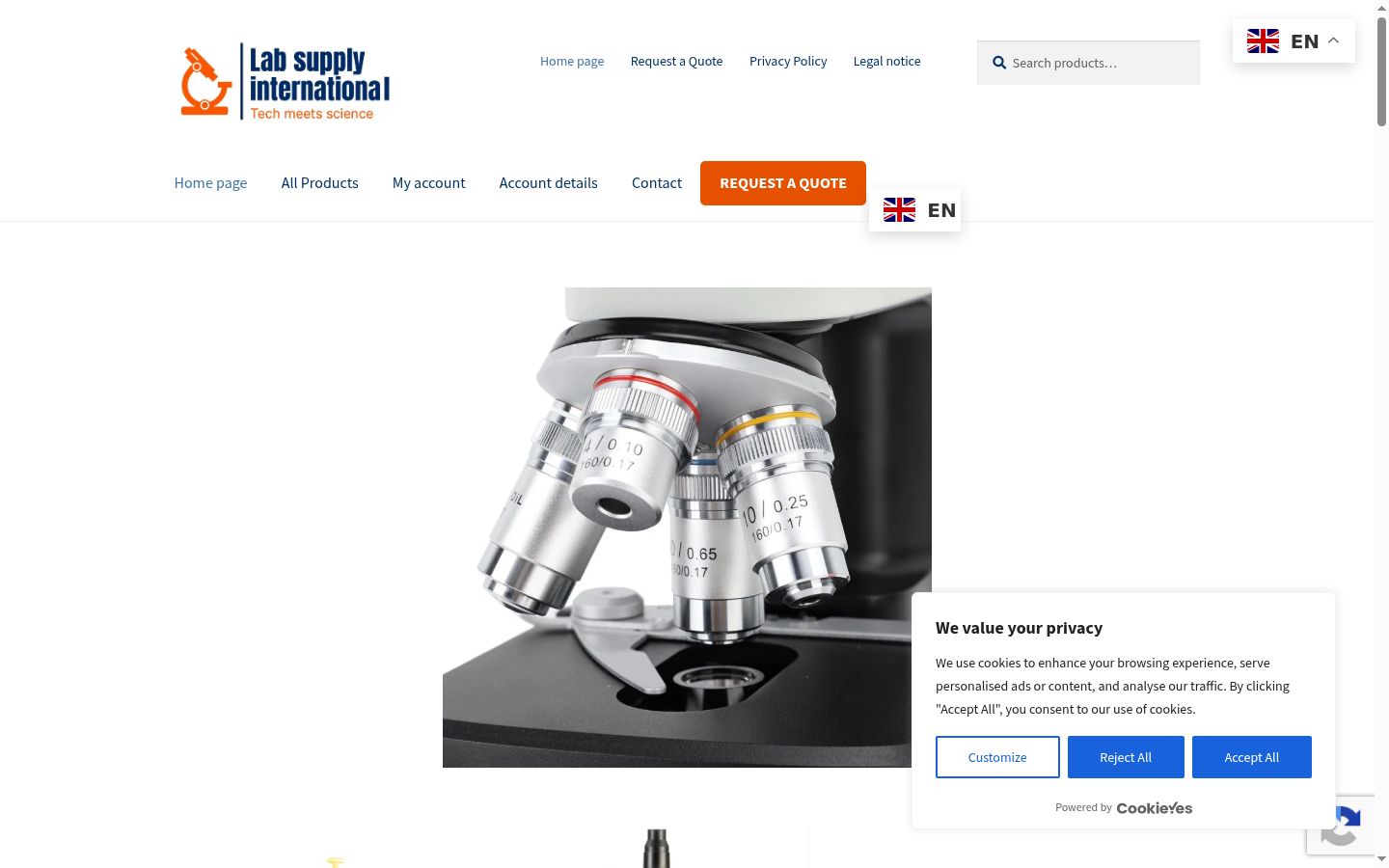 Sutikimo reklamjuostės, rodytos prieš bet kokią sąveiką, ekrano kopija