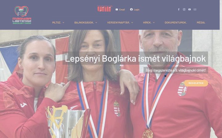 Screenshot of labtenisz.hu