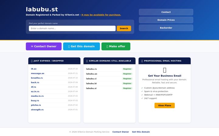 Screenshot of labubu.st