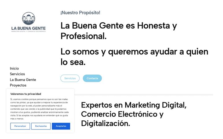 Screenshot of labuenagente.com